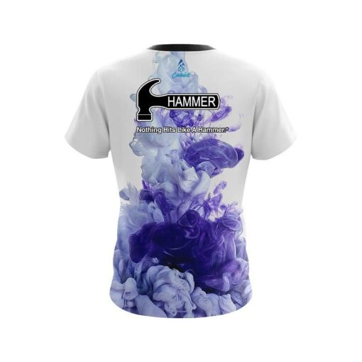 Hammer Purple ink Splash CoolWick Bowling Jersey - Image 2