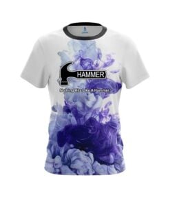 Hammer Purple ink Splash CoolWick Bowling Jersey