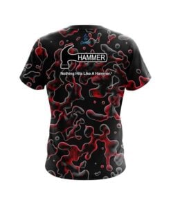 Alternative view of Hammer Red Flowing Fluid CoolWick Bowling Jersey