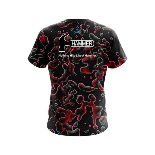 Hammer Red Flowing Fluid CoolWick Bowling Jersey - Image 2