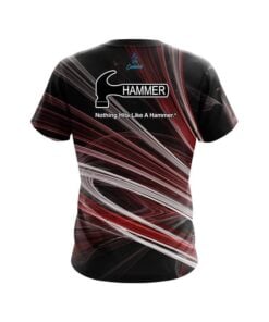 Alternative view of Hammer Red Motion Swirl CoolWick Bowling Jersey