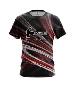 Hammer Red Motion Swirl CoolWick Bowling Jersey