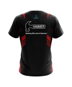 Alternative view of Hammer Red Steel CoolWick Bowling Jersey