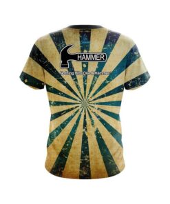 Alternative view of Hammer Retro Grunge 2 CoolWick Bowling Jersey