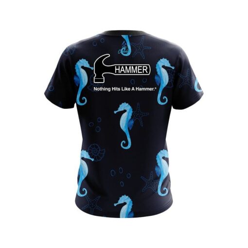 Hammer Underwater Seahorse CoolWick Bowling Jersey - Image 2