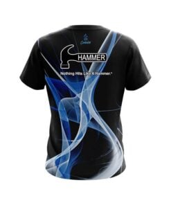 Alternative view of Hammer Smokey Blue Wave CoolWick Bowling Jersey