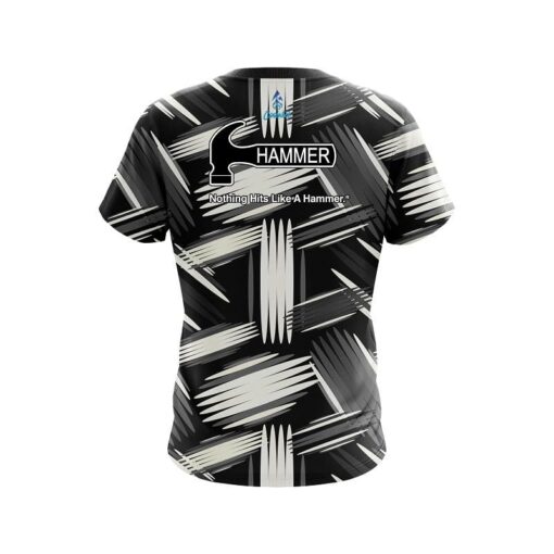 Hammer Striped Pattern CoolWick Bowling Jersey - Image 2