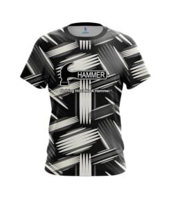 Hammer Striped Pattern CoolWick Bowling Jersey