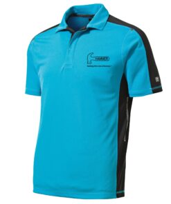 Hammer Toxic Voltage Blue Men's Embroidered Coolwick Bowling Shirt