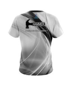 Alternative view of Hammer Wavy Black And White Swirl CoolWick Bowling Jersey