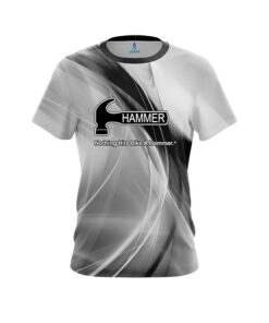 Hammer Wavy Black And White Swirl CoolWick Bowling Jersey