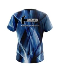Alternative view of Hammer Wavy Blue Swirl  CoolWick Bowling Jersey