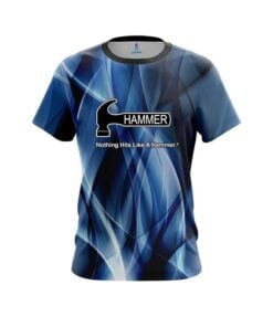 Hammer Wavy Blue Swirl  CoolWick Bowling Jersey