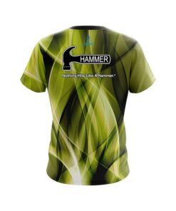 Alternative view of Hammer Wavy Yellow Swirl  CoolWick Bowling Jersey