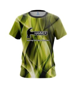 Hammer Wavy Yellow Swirl  CoolWick Bowling Jersey