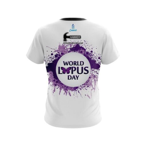Hammer World Lupus Cancer Awareness 2 CoolWick Bowling Jersey - Image 2