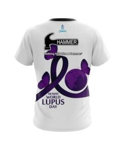 Alternative view of Hammer World Lupus Cancer Awareness  CoolWick Bowling Jersey