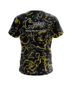 Alternative view of Hammer Yellow Flowing Fluid CoolWick Bowling Jersey