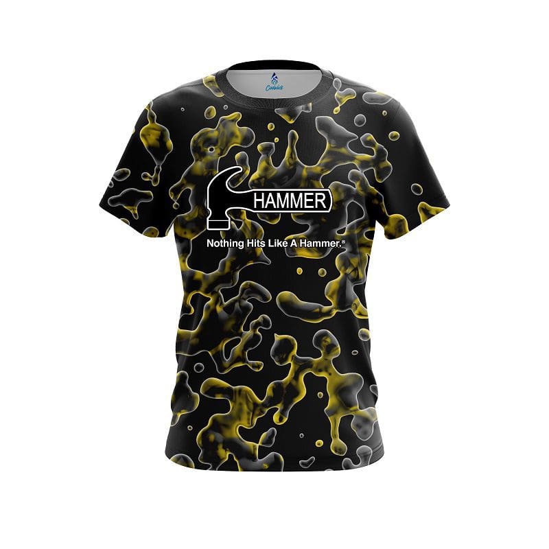 Hammer Yellow Flowing Fluid CoolWick Bowling Jersey