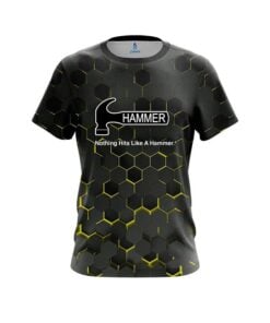 Hammer Yellow Honeycomb Fusion CoolWick Bowling Jersey