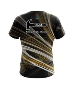 Alternative view of Hammer Yellow Motion Swirl CoolWick Bowling Jersey