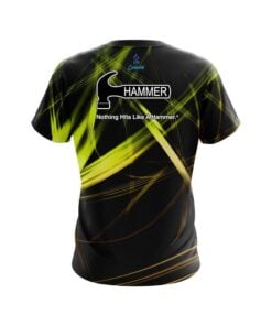 Alternative view of Hammer Yellow Spiral CoolWick Bowling Jersey
