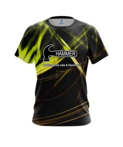 Hammer Yellow Spiral CoolWick Bowling Jersey