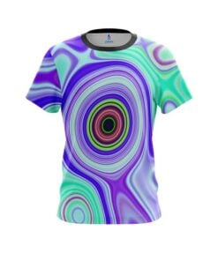 Plain Hypnotic Swirl CoolWick Bowling Jersey