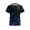 Plain Modern Blue Stripe CoolWick Bowling Jersey