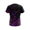 Plain Modern Purple Stripe CoolWick Bowling Jersey - Image 2