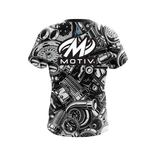 Motiv Auto Parts Explosion CoolWick Bowling Jersey - Image 2