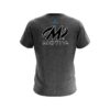 Motiv Black Grunge Canvas CoolWick Bowling Jersey - Image 2