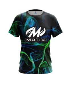 Motiv Blue Green Smoke CoolWick Bowling Jersey