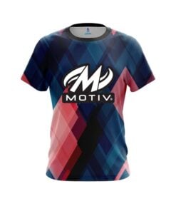 Motiv Blue And Pink Diamond CoolWick Bowling Jersey