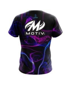 Alternative view of Motiv Blue Purple Smoke CoolWick Bowling Jersey
