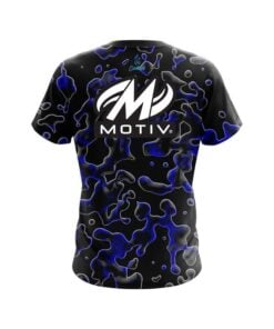 Alternative view of Motiv Blue Flowing Fluid CoolWick Bowling Jersey