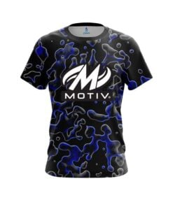 Motiv Blue Flowing Fluid CoolWick Bowling Jersey