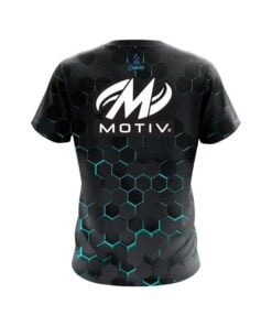 Alternative view of Motiv Aqua Honeycomb Fusion CoolWick Bowling Jersey