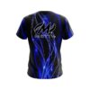 Motiv Blue Spiral Waves CoolWick Bowling Jersey - Image 2