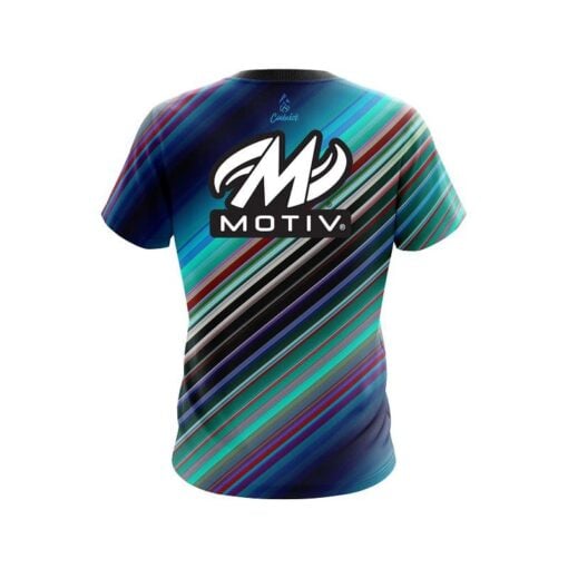 Motiv Candy Stripe CoolWick Bowling Jersey - Image 2