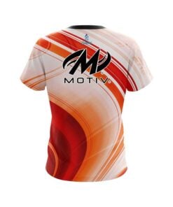 Alternative view of Motiv Curvy Orange Pattern CoolWick Bowling Jersey