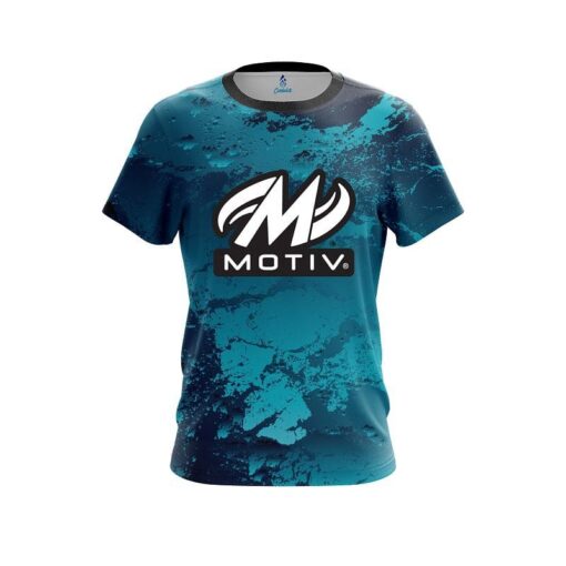 Motiv Graphite Blue CoolWick Bowling Jersey