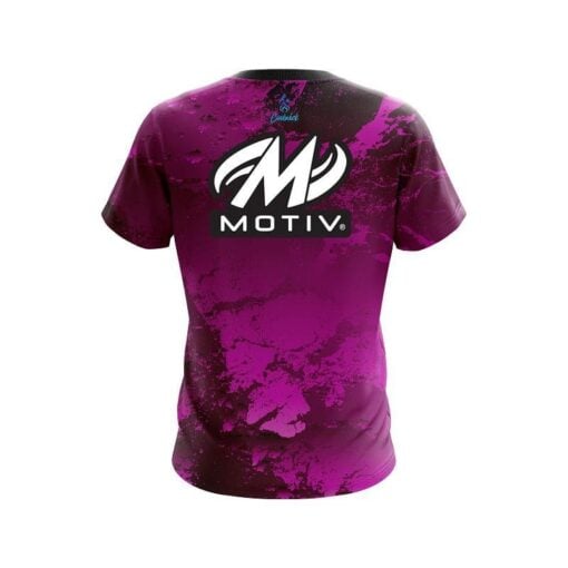 Motiv Graphite Pink CoolWick Bowling Jersey - Image 2