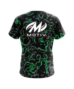 Alternative view of Motiv Green Flowing Fluid CoolWick Bowling Jersey