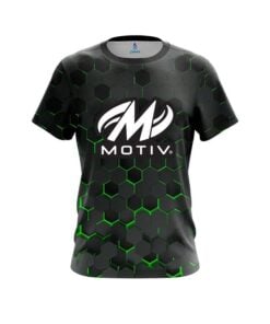 Motiv Green Honeycomb Fusion CoolWick Bowling Jersey