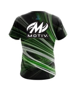 Alternative view of Motiv Green Motion Swirl CoolWick Bowling Jersey