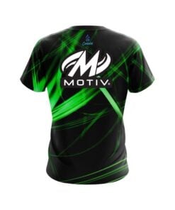 Alternative view of Motiv Green Spiral CoolWick Bowling Jersey