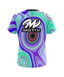 Alternative view of Motiv Hypnotic Swirl CoolWick Bowling Jersey