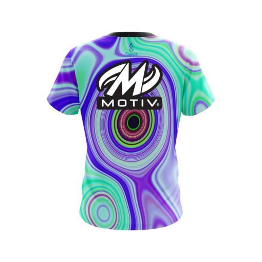 Motiv Hypnotic Swirl CoolWick Bowling Jersey - Image 2
