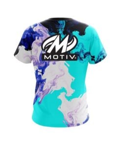 Alternative view of Motiv Liquid Marble Purple And Blue CoolWick Bowling Jersey